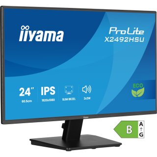 IIYAMA 60.5cm (24") X2492HSU-B1 16:10 HDMI+DP+2xUSB IPS
