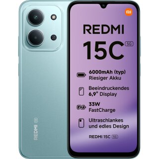 Xiaomi Redmi 15C 5G Dual Sim 4RAM 128GB mint green