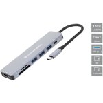 CONCEPTRONIC 7-1 Dock USB-C->HDMI/3xUSB-A/SD/TF/+ 25cm gr