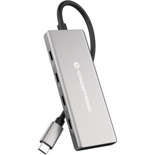 CONCEPTRONIC 7-1 Dock USB-C->3xUSB-C/3xUSB-A/+ 25cm gr