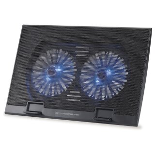 CONCEPTRONIC 2-Fan USB-A2.0 Laptop-Kühlpad 30Kg 17" sw