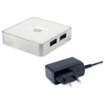 CONCEPTRONIC 4-Port Hub USB Micro-B->4xA3.0 m.Netz. ws