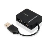 CONCEPTRONIC 4-Port Hub USB-A2.0->4xA2.0 o.Netz. sw