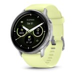 Garmin Venu 4 45mm Silikon-Armb. grau/silber/zitron