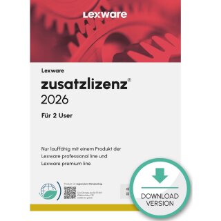 Lexware Zusatzlizenzen 2026 für 2 User - ABO - ESD-DownloadESD