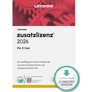 Lexware Zusatzlizenzen 2026 für 5 User - ABO - ESD-DownloadESD