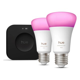 Philips Hue Starter Kit: Hue Bridge Pro + 2 E27