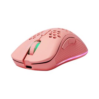 Deltaco Gaming Maus wireless, RGB pink