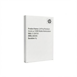 G HP 4y Premium Onsite w/DMR Mobile Workstation