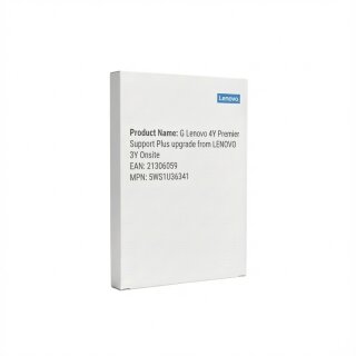 G Lenovo 4Y Premier Support Plus upgrade from LENOVO 3Y Onsite