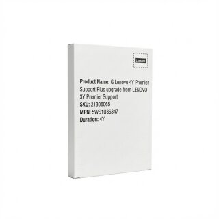 G Lenovo 4Y Premier Support Plus upgrade from LENOVO 3Y Premier Support