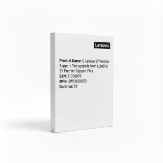 G Lenovo 5Y Premier Support Plus upgrade from LENOVO 3Y Premier Support Plus