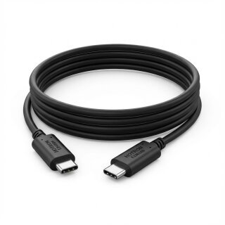 Wortmann Kabel USB-C <=> USB-C 3.1 Gen1 / 3.2 Gen1 (5Gbps) 1m black Power Delivery 3.0, 20V, 5A, 100W
