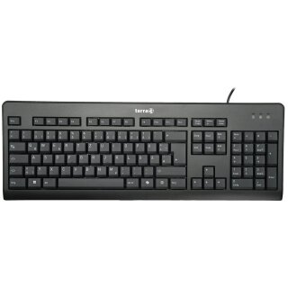 Wortmann TERRA Keyboard 1500 Corded [DE] USB black Copilot QWERTZ, 105 Tasten, kabelgebunden, 1,80m