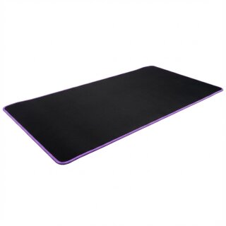 Wortmann TERRA Mousepad XXL NEON Gaming black/purple lila Umkettelung, 900 x 400 x 3 mm