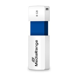 STICK MediaRange USB-Stick 8GB USB 2.0 Slider blue