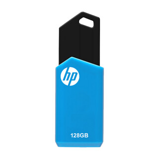 STICK 128GB HP v150w 2.0 Flash Drive (black/blue) retail