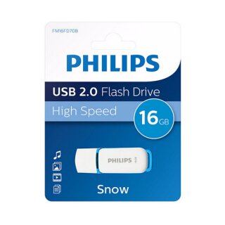 STICK Philips USB 2.0 16GB Snow Edition Ocean Blue