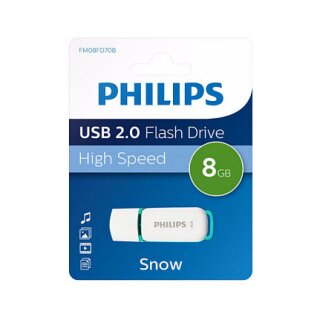STICK Philips USB 2.0 8GB Snow Edition Spring Green