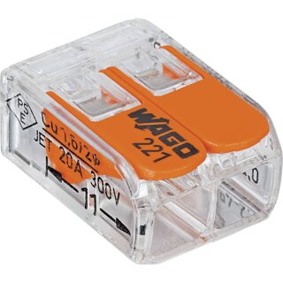 Wago Serie 221 - 2*4mm (100 Stück)