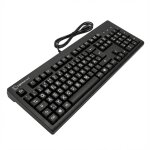 Logickeyboard XL-Print White on Black TITAN DE (PC)