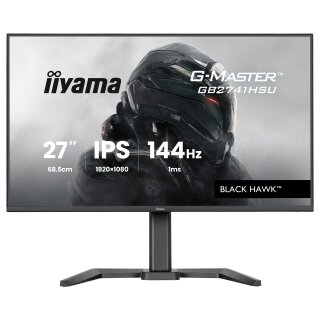 68,6 cm/27? (1920×1080) iiyama GB2741HSU-B1 16:9 FHD Fast IPS 1 ms 144 Hz HDMI DisplayPort VESA 100×100 Black