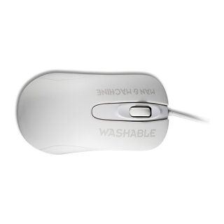 MAN&MACHINE Mouse C washable DE 1000dpi,USB,2Tasten+Scroll,white,DE