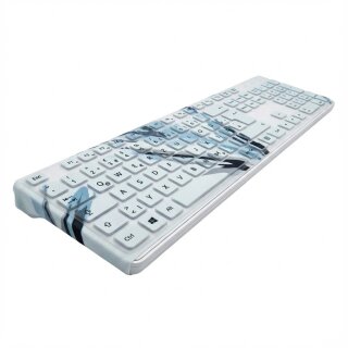 MAN&MACHINE Tastaturbedeckung DE wh Very Cool Keyboard,bedruckter Bezug