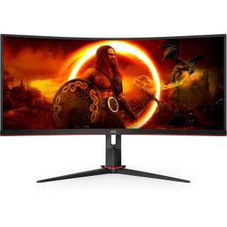 AOC 86,4cm (34") CU34G2XP/BK 21:09 2xHDMI+2xDP+USB Curved retail