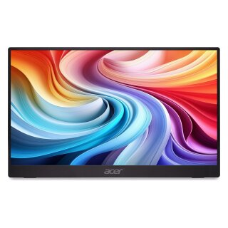 39,6cm/15,6" (1920x1080) Acer PM161QB1bmiuux 16:9 IPS 4ms 60Hz Mini-HDMI 2xUSB-C Audio Speaker VESA Black