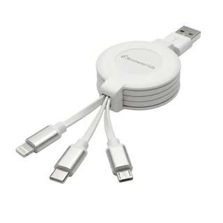 dbramante1928 rechrg-3in1Cable-USBAtoUSB-A C&Lightn-W