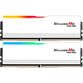 DIMM 64 GB 6000(2x 32 GB)Dual-Kit(weiß, F5-6000J3636F32GX2-RM5NRW, Ripjaws M5 Neo RGB, INTEL XMP, AMD EXPO)