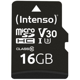 CARD Intenso Speicherkarte microHC Professional 16 GB