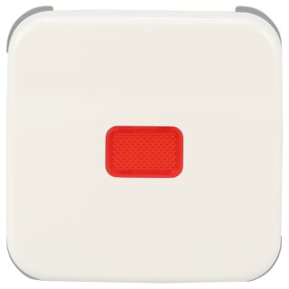 BUSCH JAEGER Reflex SI - Wippe rote Kalotte *alpinweiss*