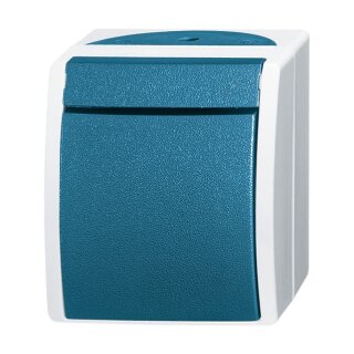 BUSCH JAEGER Ocean - Wipptaster Wassergeschützt Schließer - AP *grau/blaugrün*