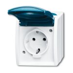 BUSCH JAEGER Ocean - Steckdose Klappdeckel 1-fach - AP...