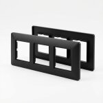 BUSCH JAEGER BJ 1723-915 Abdeckrahmen 3-fach schwarz matt...