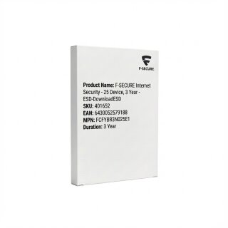 F-SECURE Internet Security - 25 Device, 3 Year - ESD-Download