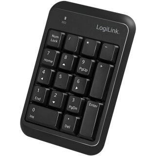 Logilink Keypad Bluetooth, mit 17 Tasten, V5.1, schwarz