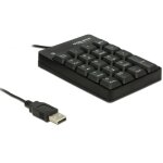 DELOCK USB Nummernblock 19 Tasten schwarz
