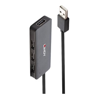 LINDY USB 2.0 Hub 4 Port ohne Netzteil
