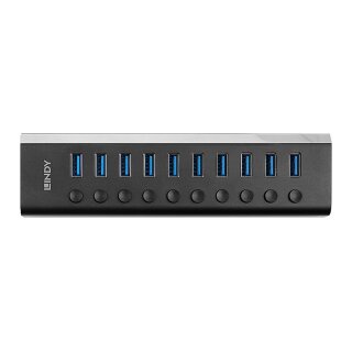 LINDY 10 Port USB 3.0 Hub mit Ein-/Ausschaltern