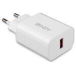 LINDY 18W 1 Port USB Type A Charger