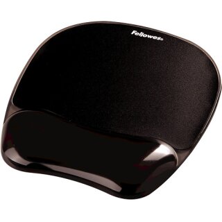 Fellowes Mauspad-Handgelenkauflage Crystal Gel schwarz