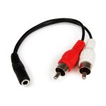 6IN 3.5MM TO RCA AUDIO CABLE
