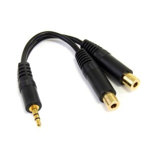 6IN STEREO SPLITTER CABLE