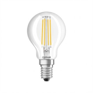 Osram CLP40 DIM 3.4W 827 FIL CL E14 P 3.4W 827 Clear E14 Dimmbare LED-Tropfen