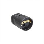 BACHMANN Schutzkontaktkupplung schwarz bruchfest montierbar