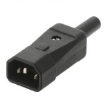 SON Bachmann Kaltgerätestecker sw