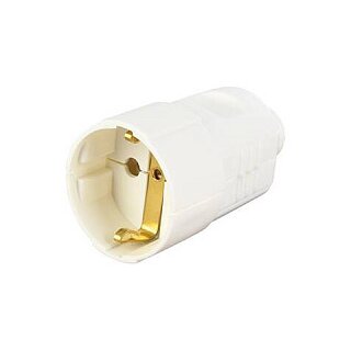 BACHMANN Schutzkontaktkupplung zentral weiss